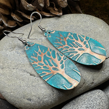 Load image into Gallery viewer, Oakwind Tree of Life Copper Earrings