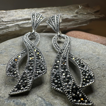 Load image into Gallery viewer, Valori Romantic Marcasite Earrings