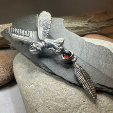 Load image into Gallery viewer, Garnet Owl Necklace