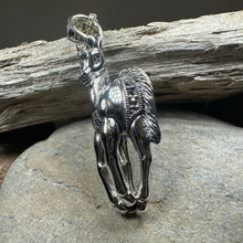 Load image into Gallery viewer, Wildfire Marcasite Horse Necklace