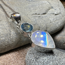 Load image into Gallery viewer, Celtic Morning Moonstone Necklace
