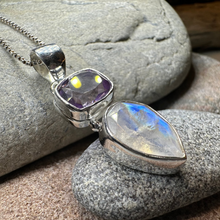Load image into Gallery viewer, Celtic Morning Moonstone Necklace