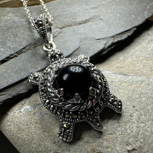 Donnie Turtle Necklace in Sterling Silver