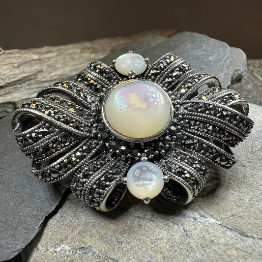 Eula Celtic Knot Brooch in Sterling Silver