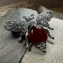 Load image into Gallery viewer, Nectara Marcasite Bee Brooch