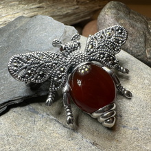 Load image into Gallery viewer, Nectara Marcasite Bee Brooch