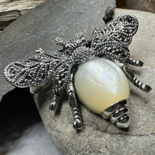 Load image into Gallery viewer, Nectara Marcasite Bee Brooch