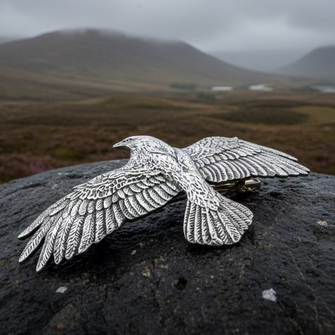 Load image into Gallery viewer, Eagle Pewter Hair Clip for Women