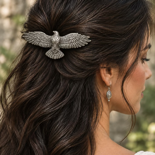 Eagle Pewter Hair Clip for Women — view 2