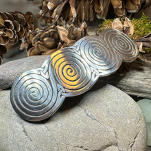 Load image into Gallery viewer, Newgrange Celtic Spiral Hair Clip