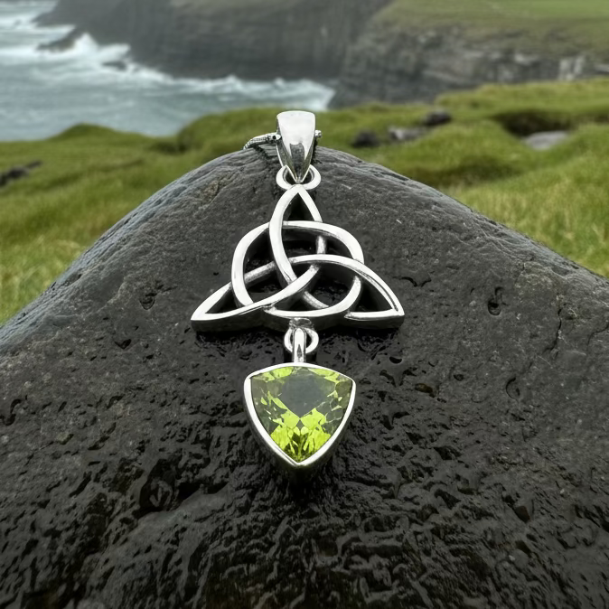 Enchanted Celtic Trinity Knot Necklace in Sterling Silver