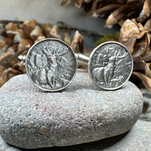 Load image into Gallery viewer, Garscadden Stag Cuff Links