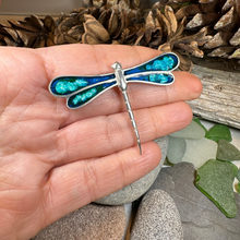 Load image into Gallery viewer, Blue Dragonfly Brooch
