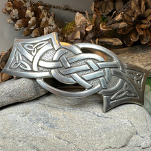 Load image into Gallery viewer, Celtic Wisdom Knot Hair Clip