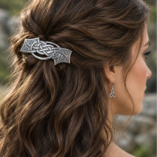 Celtic Wisdom Knot Hair Clip for Women — view 7