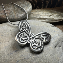 Load image into Gallery viewer, Celtic Butterfly Pewter Necklace