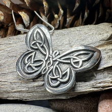 Load image into Gallery viewer, Celtic Butterfly Pewter Necklace