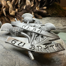Load image into Gallery viewer, Alba Gu Brath Thistle Kilt Pin
