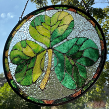 Load image into Gallery viewer, Irish Shamrock Suncatcher