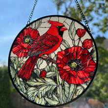 Load image into Gallery viewer, Always Remember Cardinal Suncatcher