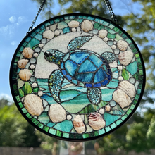 Load image into Gallery viewer, Coastal Sea Turtle Suncatcher