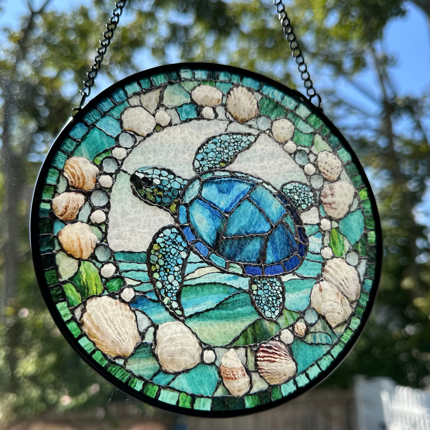 Coastal Sea Turtle Suncatcher