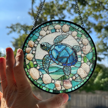 Load image into Gallery viewer, Coastal Sea Turtle Suncatcher