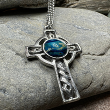 Load image into Gallery viewer, Heathergems Celtic Cross Necklace