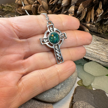 Load image into Gallery viewer, Heathergems Celtic Cross Necklace
