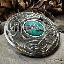 Load image into Gallery viewer, Heathergems Celtic Knot Brooch