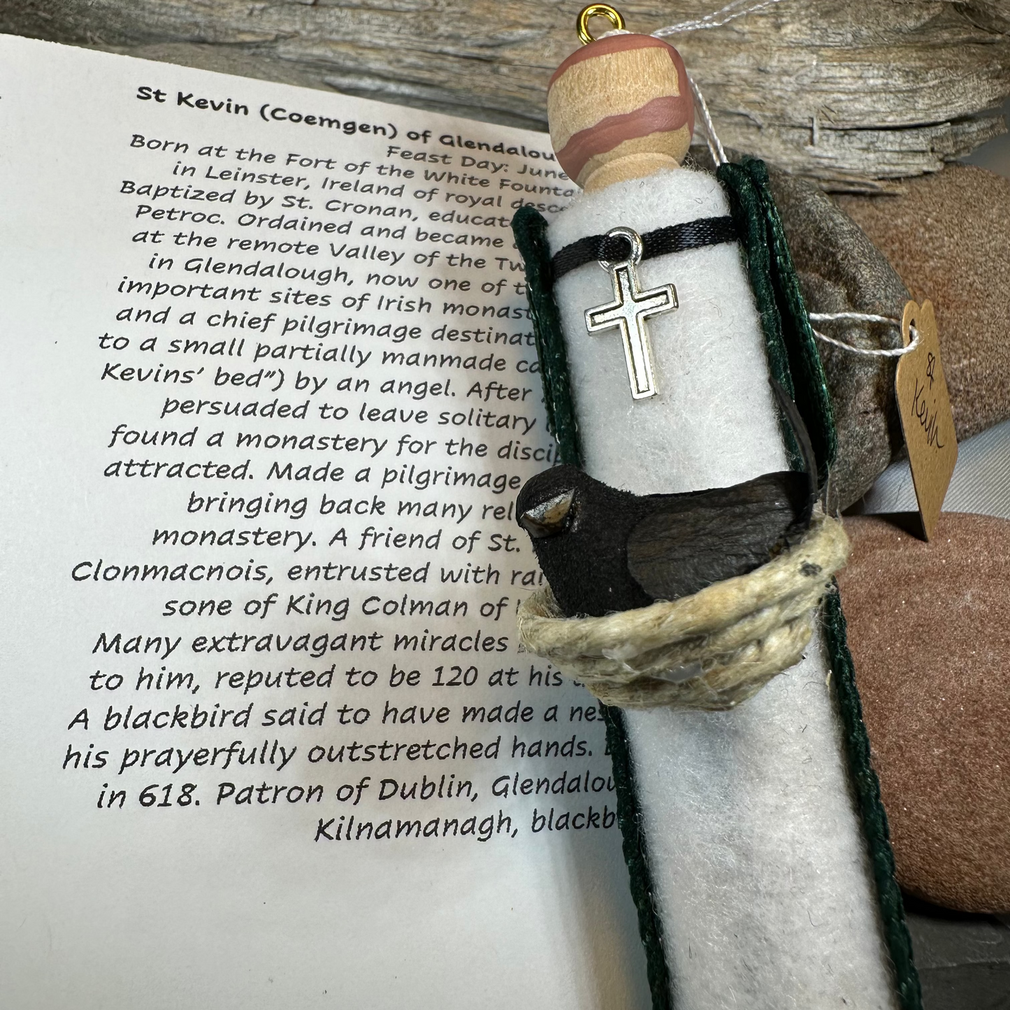 Saint Kevin of Glendalough Ireland Doll