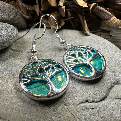 Load image into Gallery viewer, Heathergems Tree of Life Earrings from Scotland