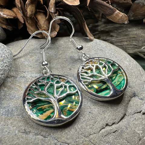 Load image into Gallery viewer, Heathergems Tree of Life Earrings from Scotland