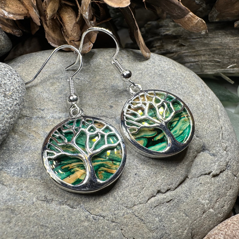 Load image into Gallery viewer, Heathergems Tree of Life Earrings from Scotland