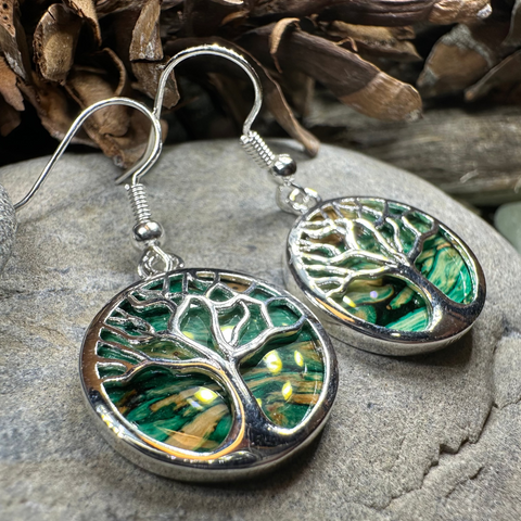 Load image into Gallery viewer, Heathergems Tree of Life Earrings from Scotland