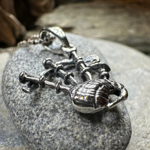 Load image into Gallery viewer, Tartan Bagpipes Necklace