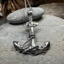 Load image into Gallery viewer, Harbor Bound Anchor Necklace