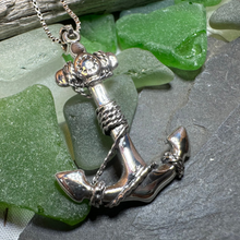 Load image into Gallery viewer, Harbor Bound Anchor Necklace