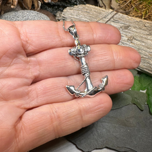 Load image into Gallery viewer, Harbor Bound Anchor Necklace
