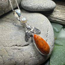 Load image into Gallery viewer, Summer Garden Bee Necklace