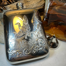 Load image into Gallery viewer, Mallard Duck Pewter Hip Flask