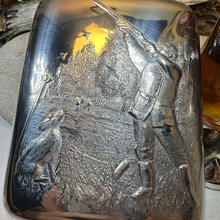 Load image into Gallery viewer, Gone Hunting Pewter Hip Flask