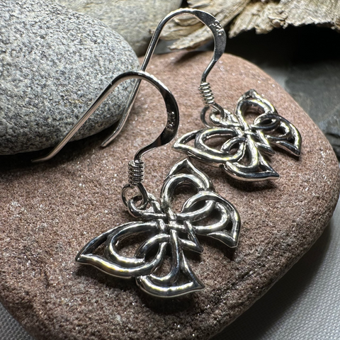 Load image into Gallery viewer, Flutter Celtic Butterfly Earrings