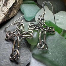 Load image into Gallery viewer, Angelisa Celtic Cross Earrings
