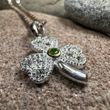 Load image into Gallery viewer, Shimmering Shamrock Necklace