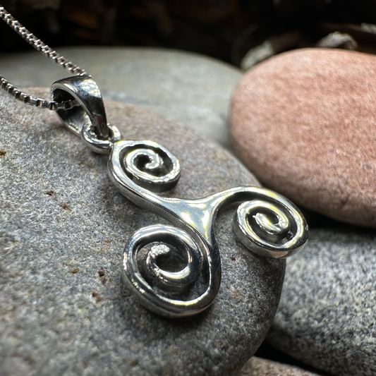 Arwyn Celtic Spiral Necklace