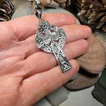 Load image into Gallery viewer, Collins Celtic Cross Shamrock Necklace