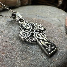 Load image into Gallery viewer, Celtic Sterling Silver Cross Necklace