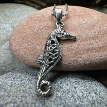 Load image into Gallery viewer, Celtic Seahorse Necklace