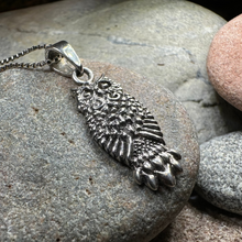 Load image into Gallery viewer, Silver Owl Necklace